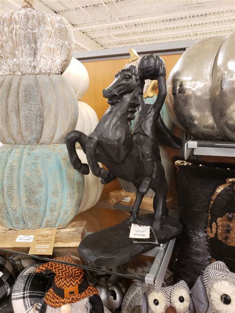 And the good thing about Home Depot is, that they typically start discounting their Halloween. . Headless horseman tj maxx